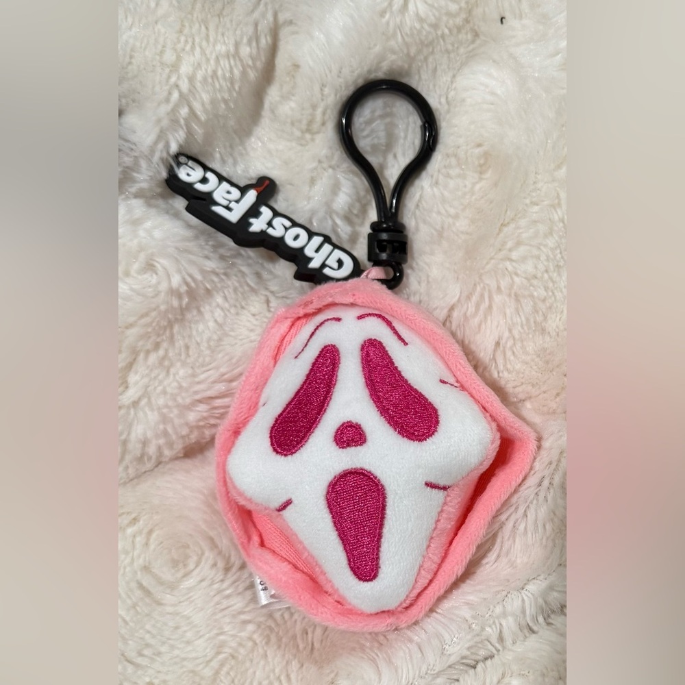Ghost Face Mask Plush Bag Charm